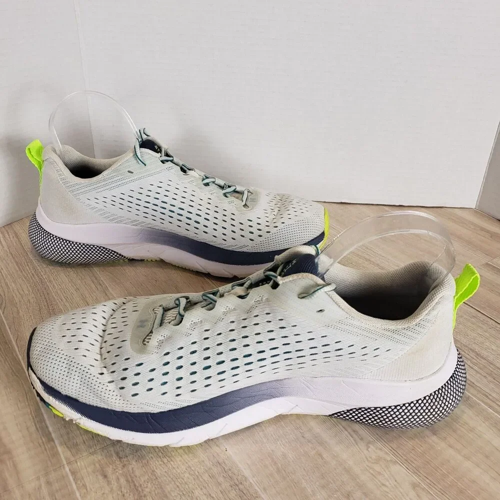 Under Armour UA HOVR Turbulence 2 Men's Athletic Sneakers Gray Green Sz 10.5